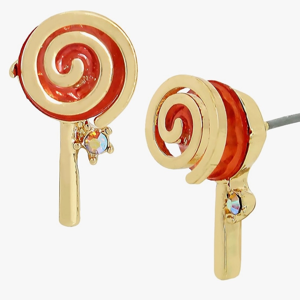 New Betsey Johnson Faux Stone Lollipop Stud Earrings